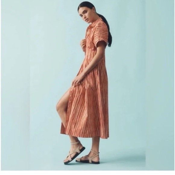 denim top floral bottom dress Button-Down ☀️SELECT☀️:Dark pink SubCategory_Event Ramy Brook Clothing :